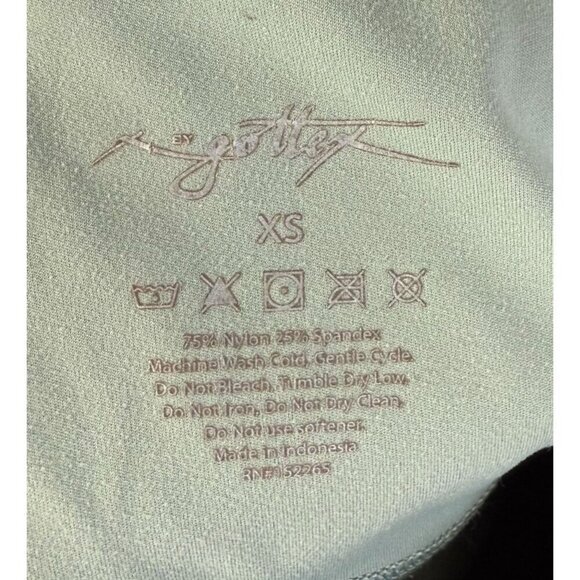 X Gottex Womens Sage Green Ankle Leggings Size XS Leg Pockets Yoga Versatile - Picture 11 of 11